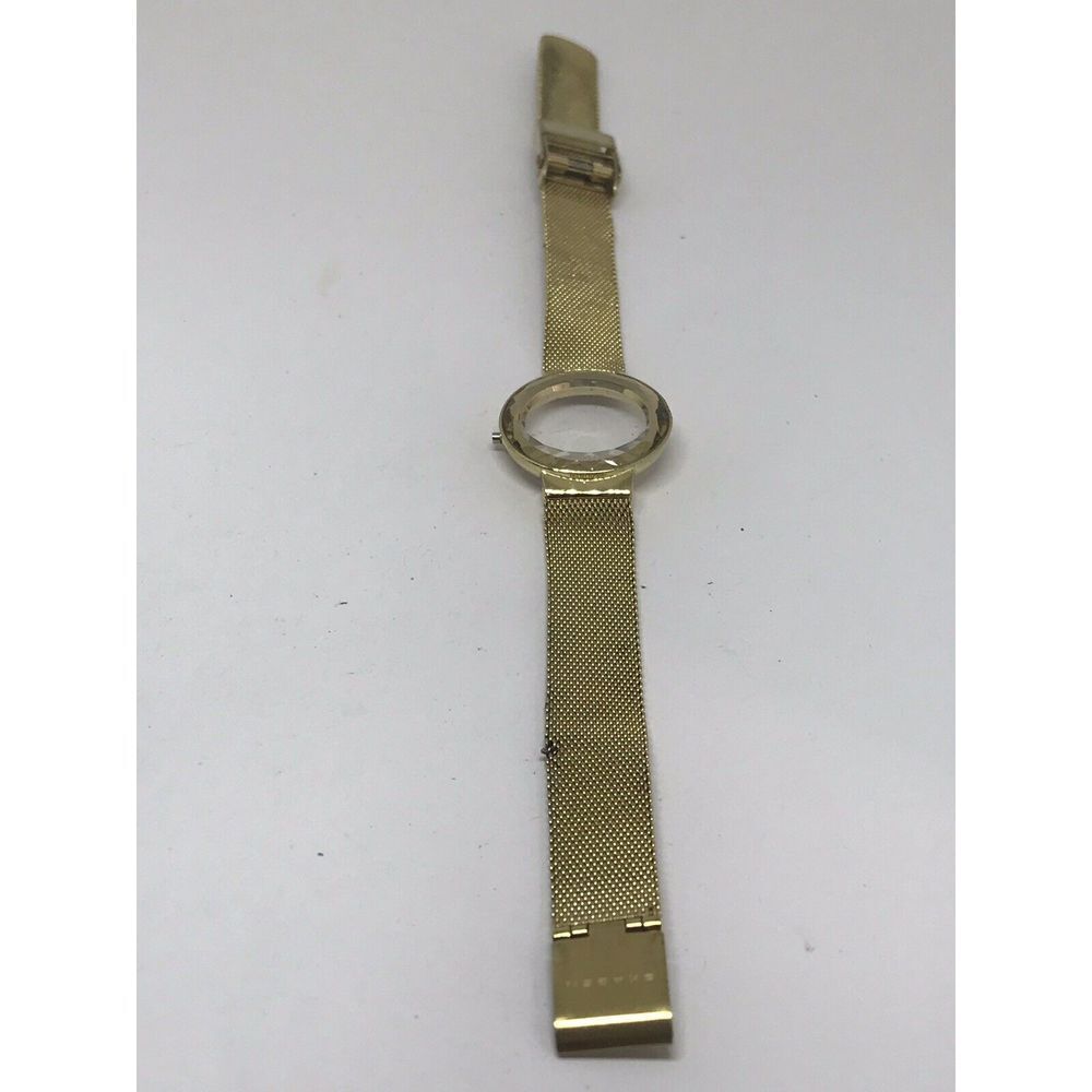 Skagen Watch Mesh Band Bracelet Crystal Men’s Woman’s Parts Used 12mm Z529